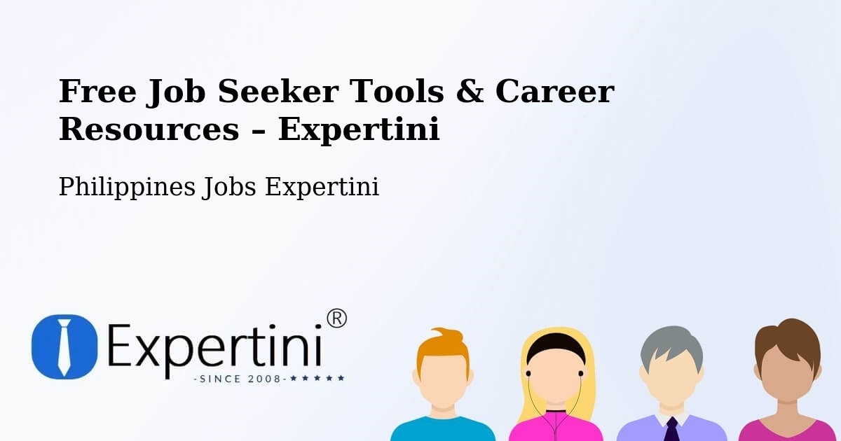 Free Job Seeker Tools & Career Resources – Dipolog - Dipolog, Philippines Jobs Expertini