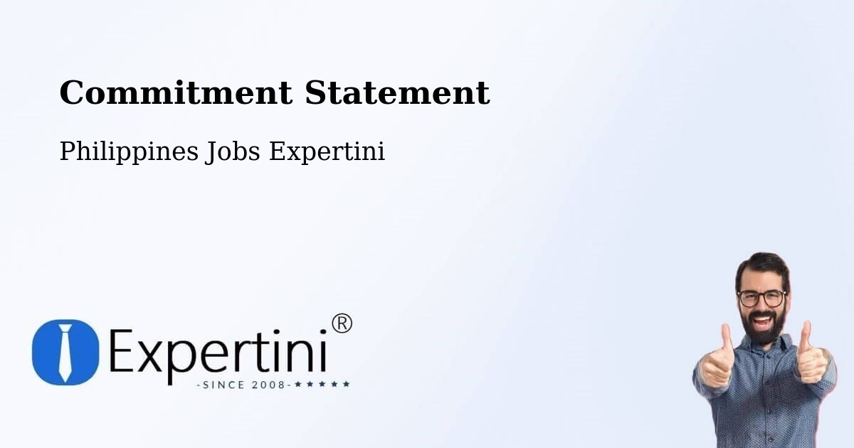 Corporate Commitment – Dipolog - Philippines Jobs Expertini