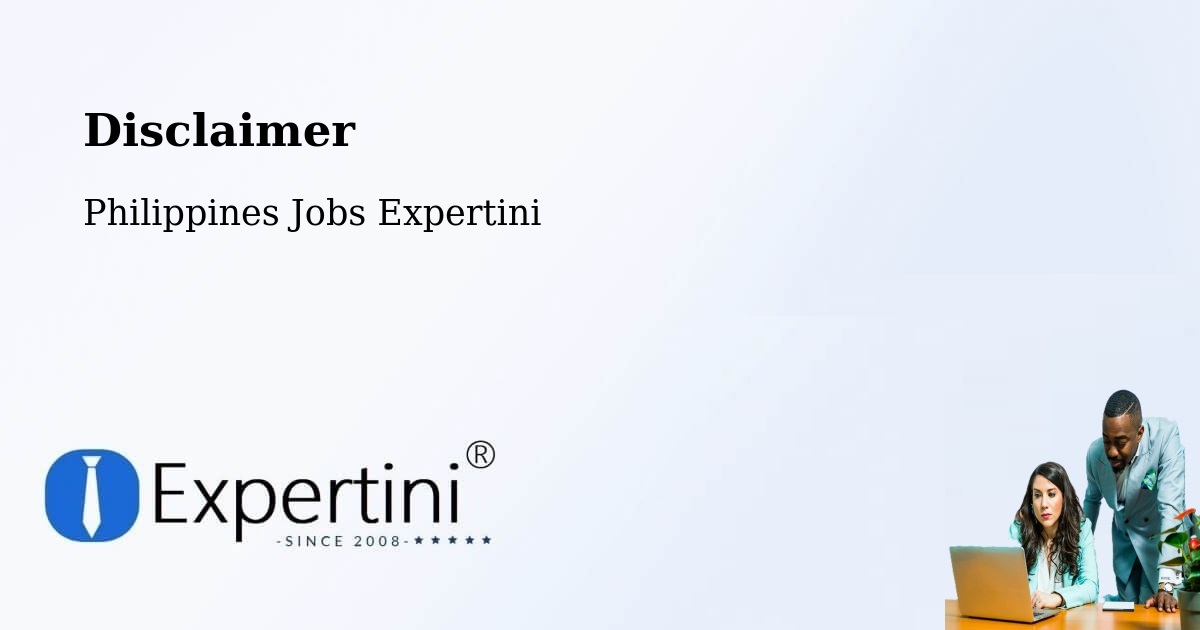 Disclaimer – Dipolog - Philippines Jobs Expertini